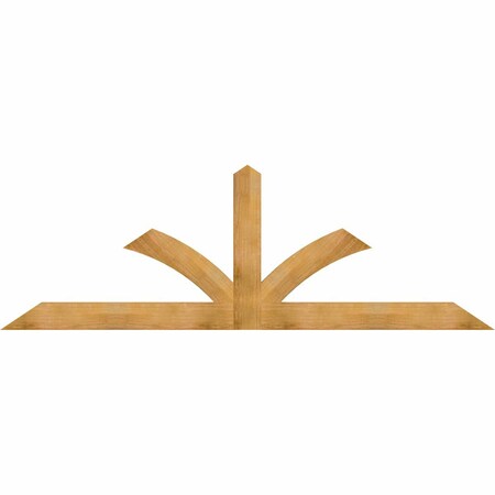 Ekena Millwork Richland Rough Sawn Timber Gable Bracket, Western Red Cedar, 108"W x 36"H x 2"D x 6"F, 8/12 Pitch GBW108X36X0206RIC00RWR